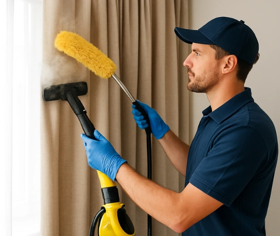 Trusted blind cleaning technician Matty Curtain Cleaning north-wollongong-nsw QLD