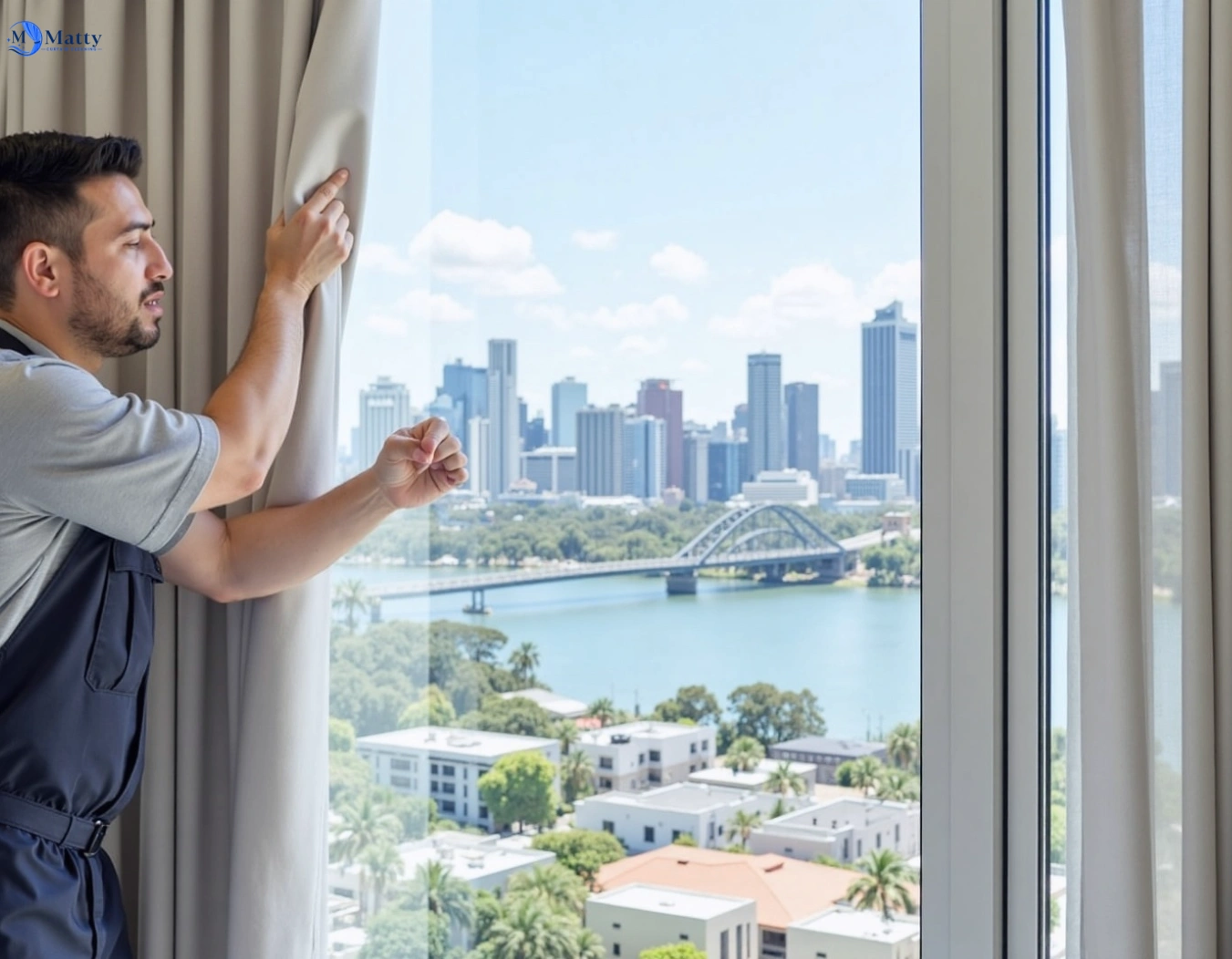 Professional curtain steam cleaning service north-wollongong-nsw QLD by Matty Curtain Cleaning